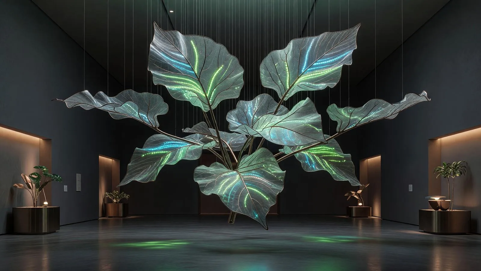 光のインスタレーション作品 / Botanical light installation